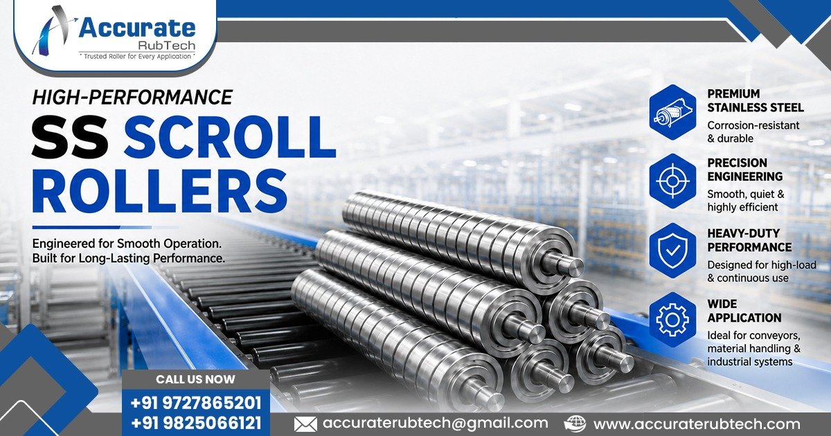 High-Performance SS Scroll Roller in Rajasthan