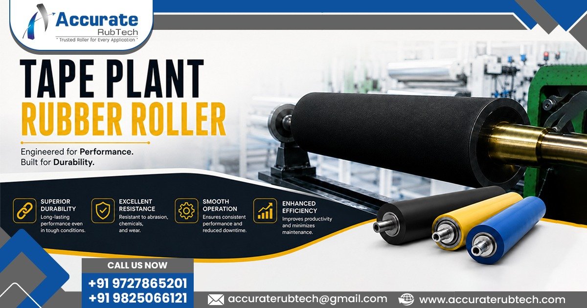 Tape Plant Rubber Roller in Maharashtra