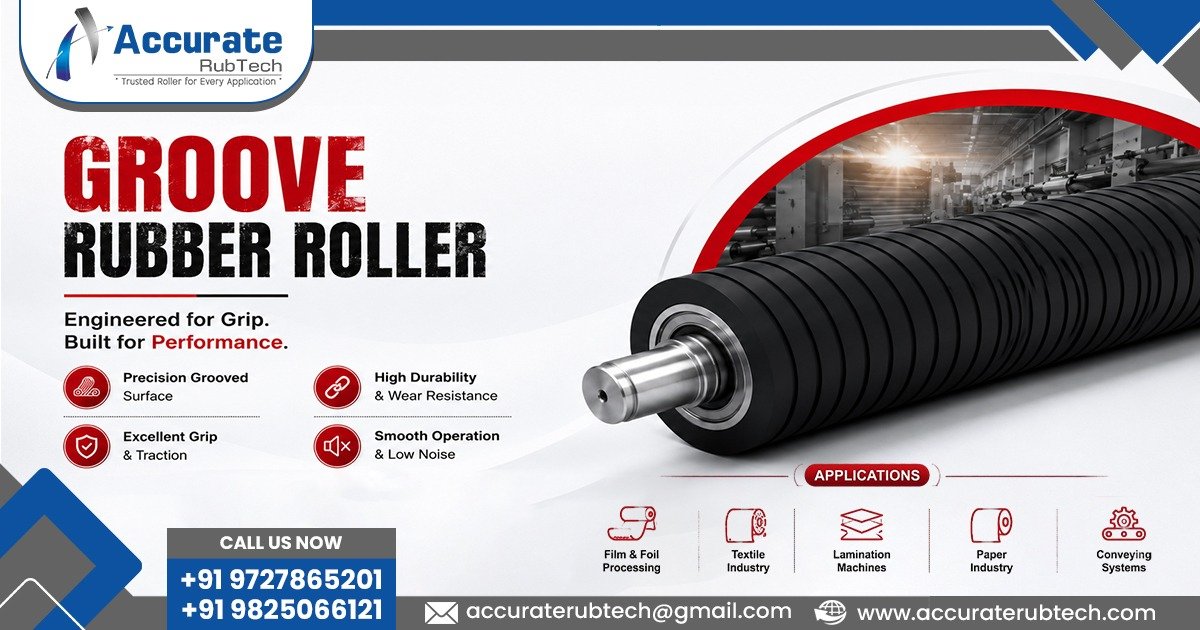 Groove Rubber Roller in Madhya Pradesh