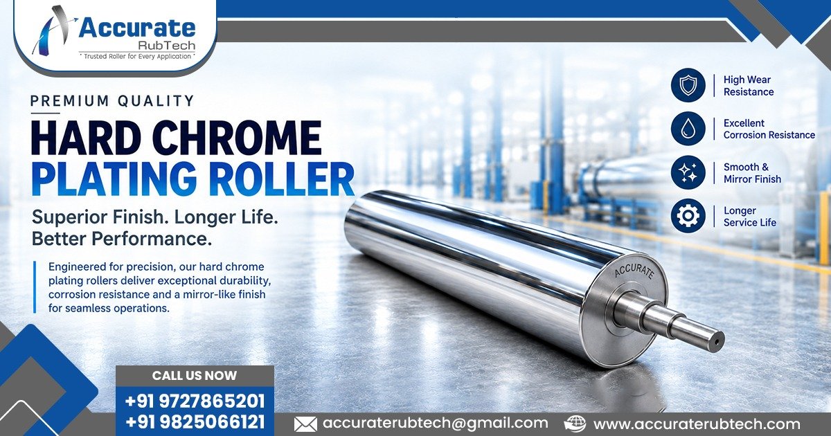 Hard Chrome Plating Roller Supplier in Gujarat