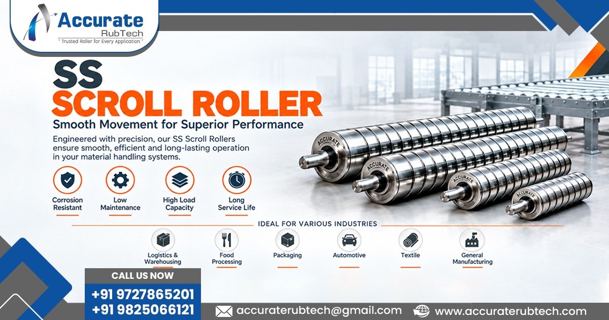 Stainless Steel Scroll Roller in Gujarat